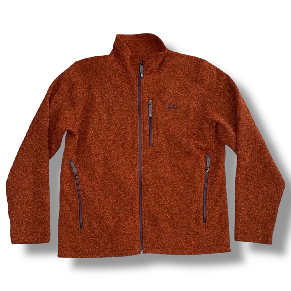 Stio Wilcox Fleece Jacket Full Zip Men’s Large Lodge Beam Heather